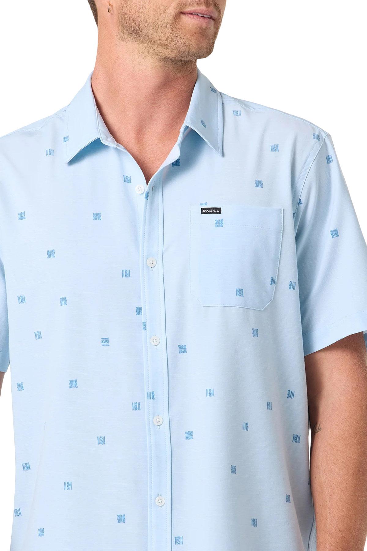 Product gallery image number 3 for product Upf Slub Relaxed Short Sleeve Woven Shirt - Men's