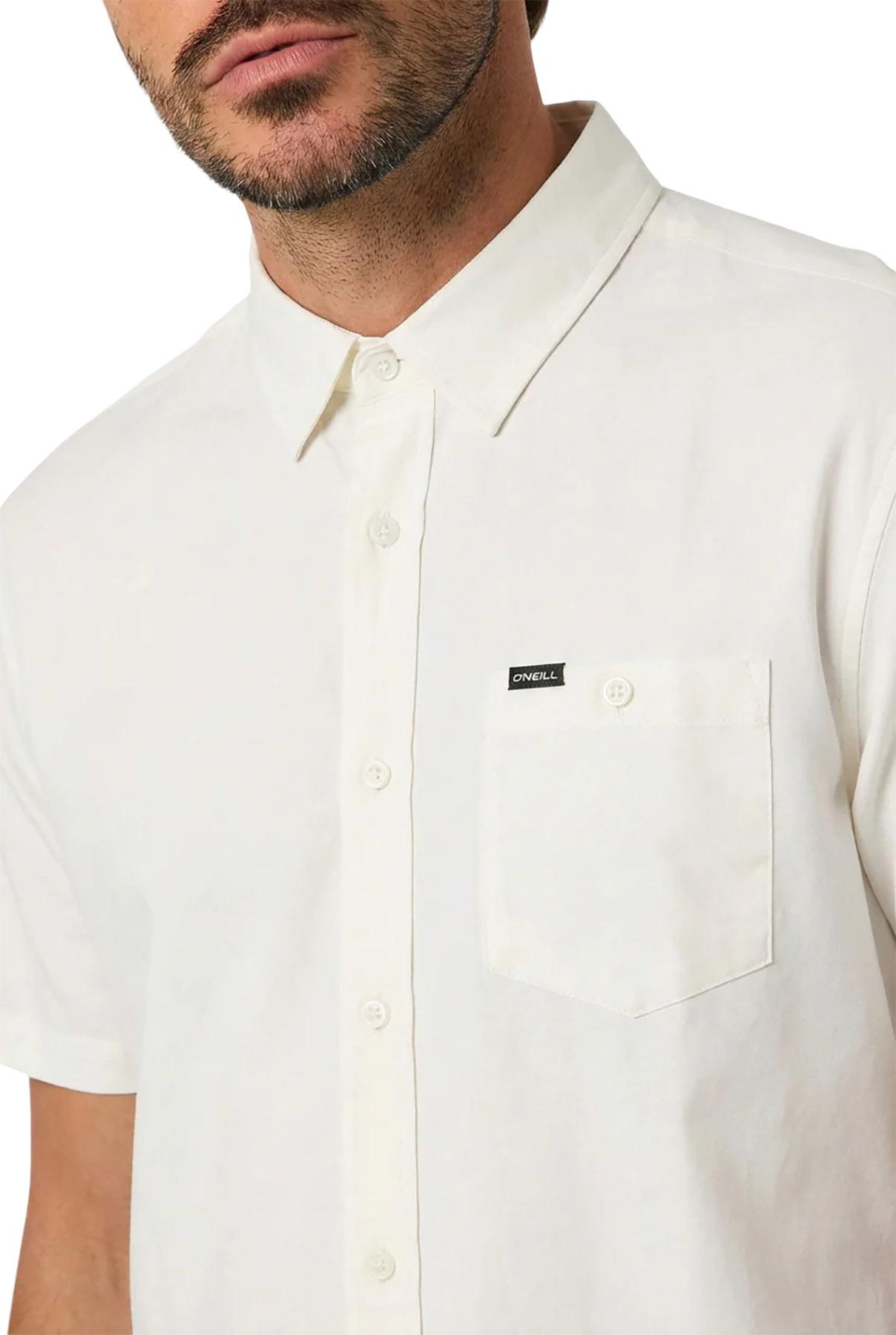 Product gallery image number 4 for product Light Check Standard Short Sleeve Woven Shirt - Men's