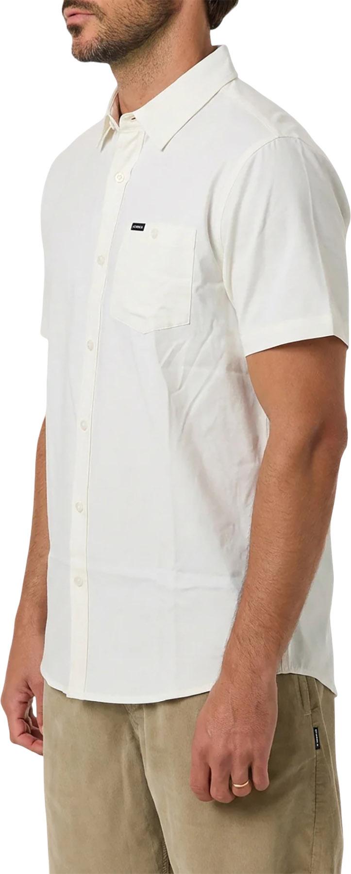 Product gallery image number 3 for product Light Check Standard Short Sleeve Woven Shirt - Men's