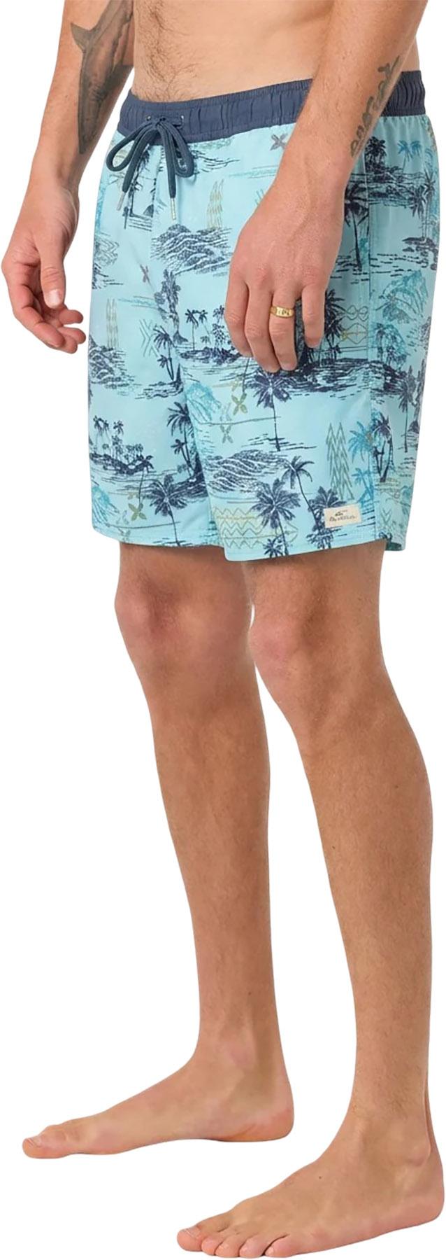 Product gallery image number 3 for product MAILLOT TAILLE ELASTIQUE 17" HERMOSA RETRO LINED - Homme