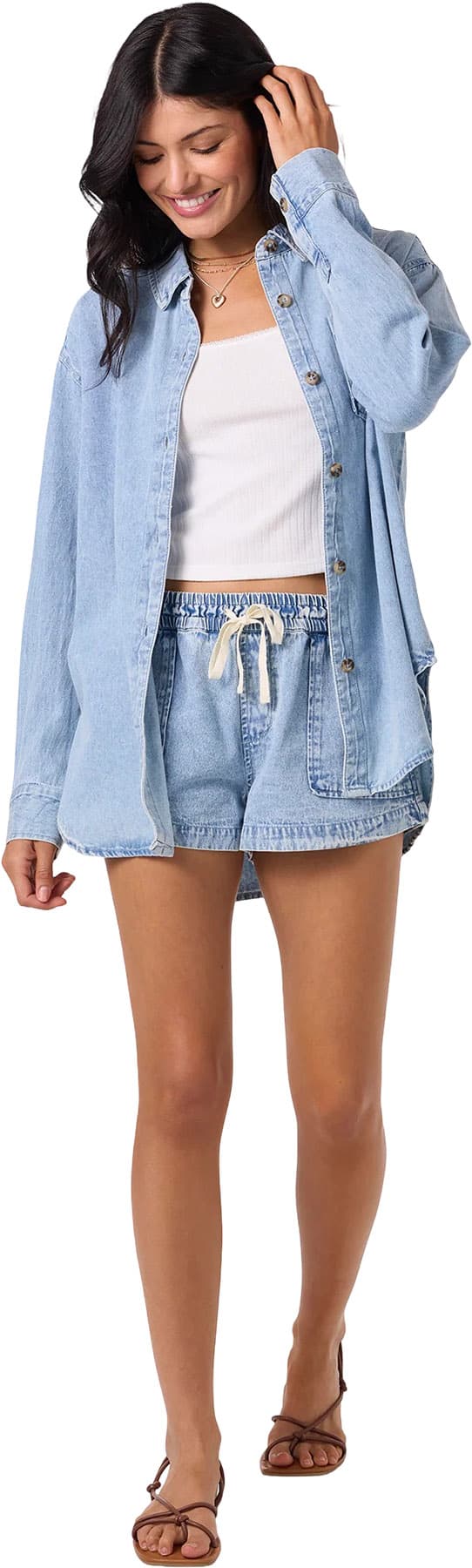 Product gallery image number 2 for product Sevie Denim Shacket - Women's