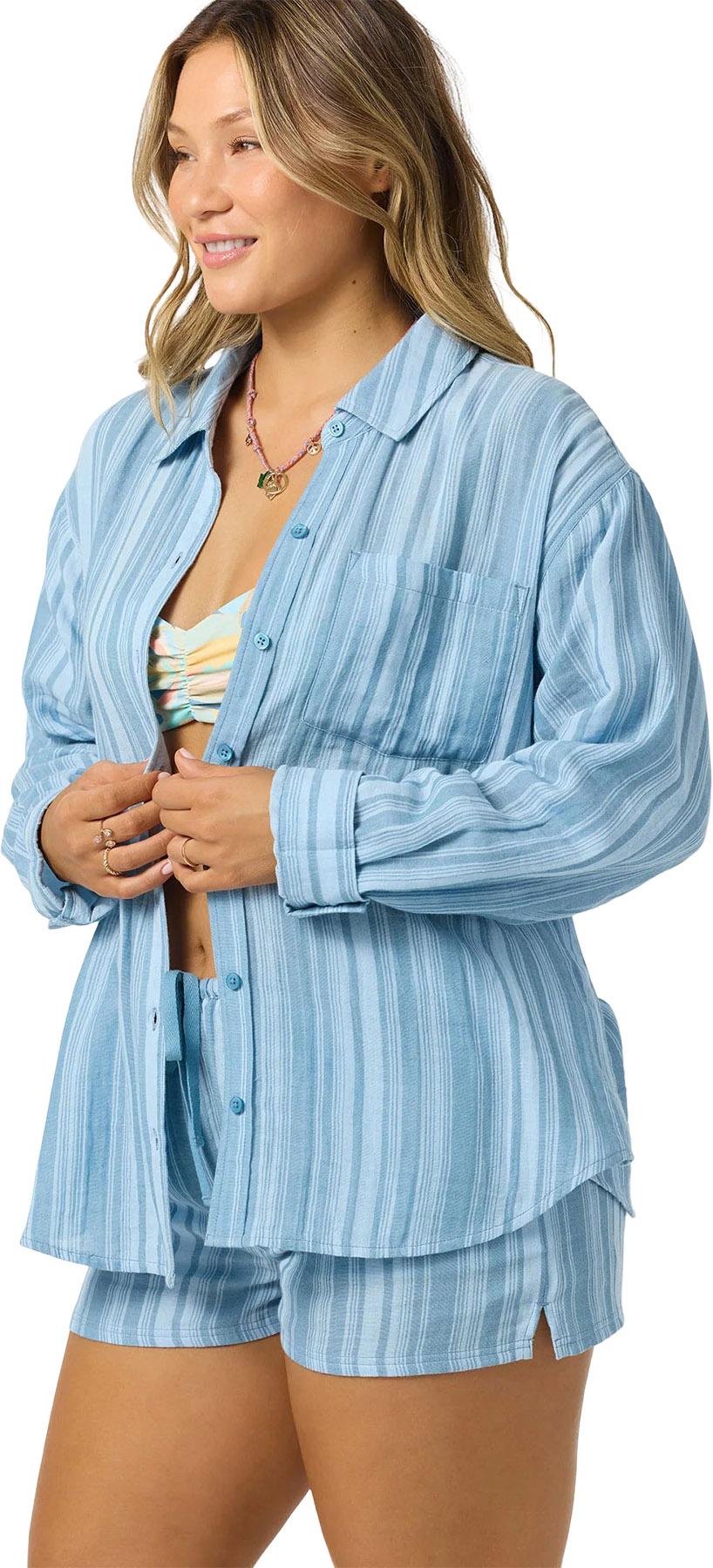 Product gallery image number 5 for product Leni Waves Stripe Relaxed Long Sleeve Top - Women's