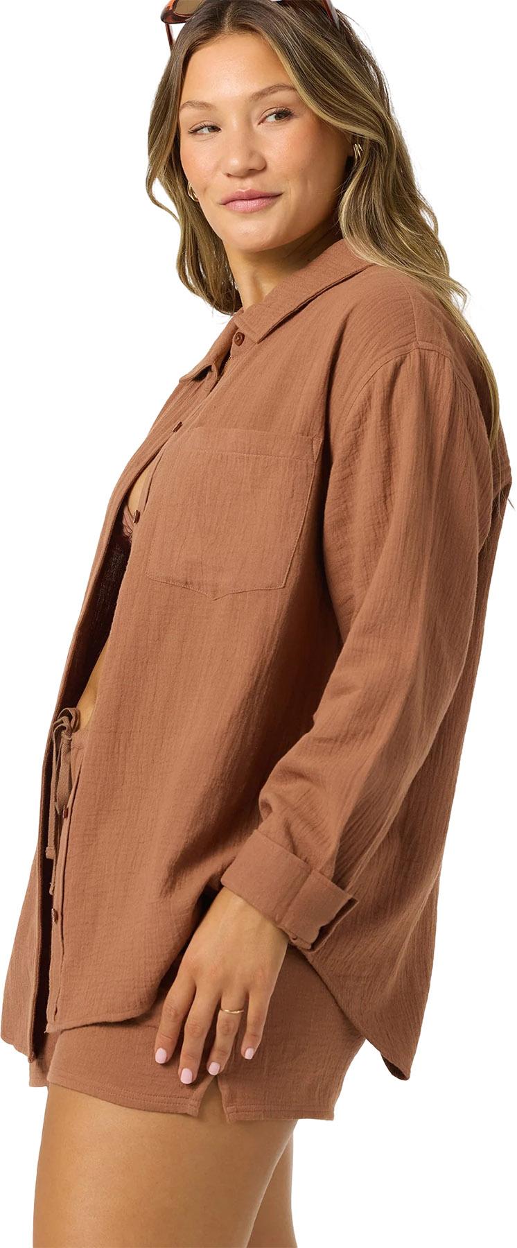 Product gallery image number 5 for product Leni Relaxed Long Sleeve Woven Shirt - Women's