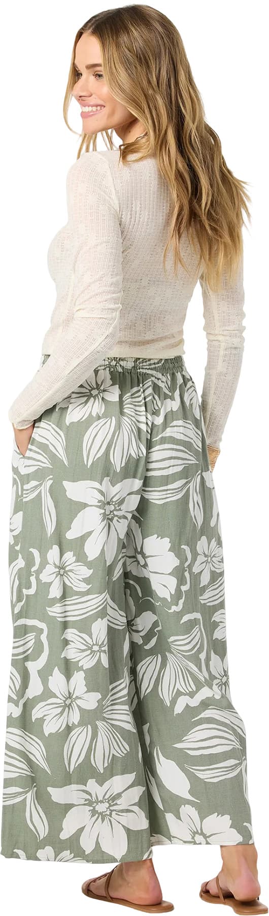 Product gallery image number 3 for product PANTALON ROSALIE FLORAL - Ladies