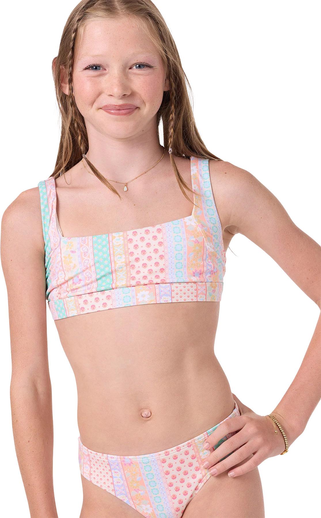 Product gallery image number 5 for product Ensemble Maillot Bali Floral Square Neck Tank - Fille