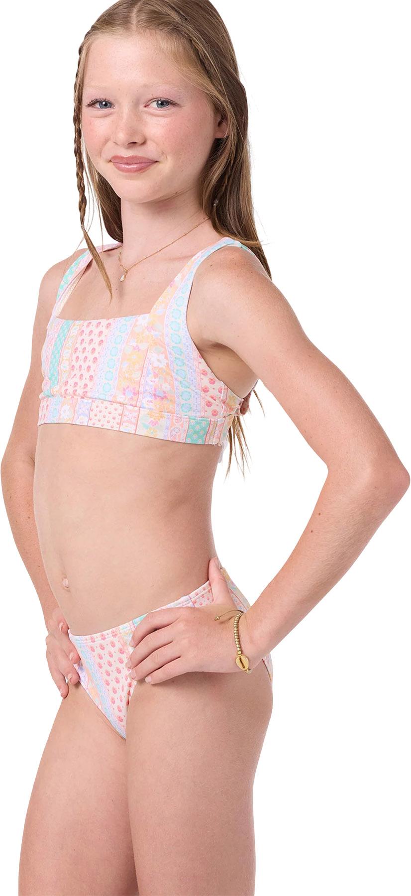 Product gallery image number 4 for product Ensemble Maillot Bali Floral Square Neck Tank - Fille