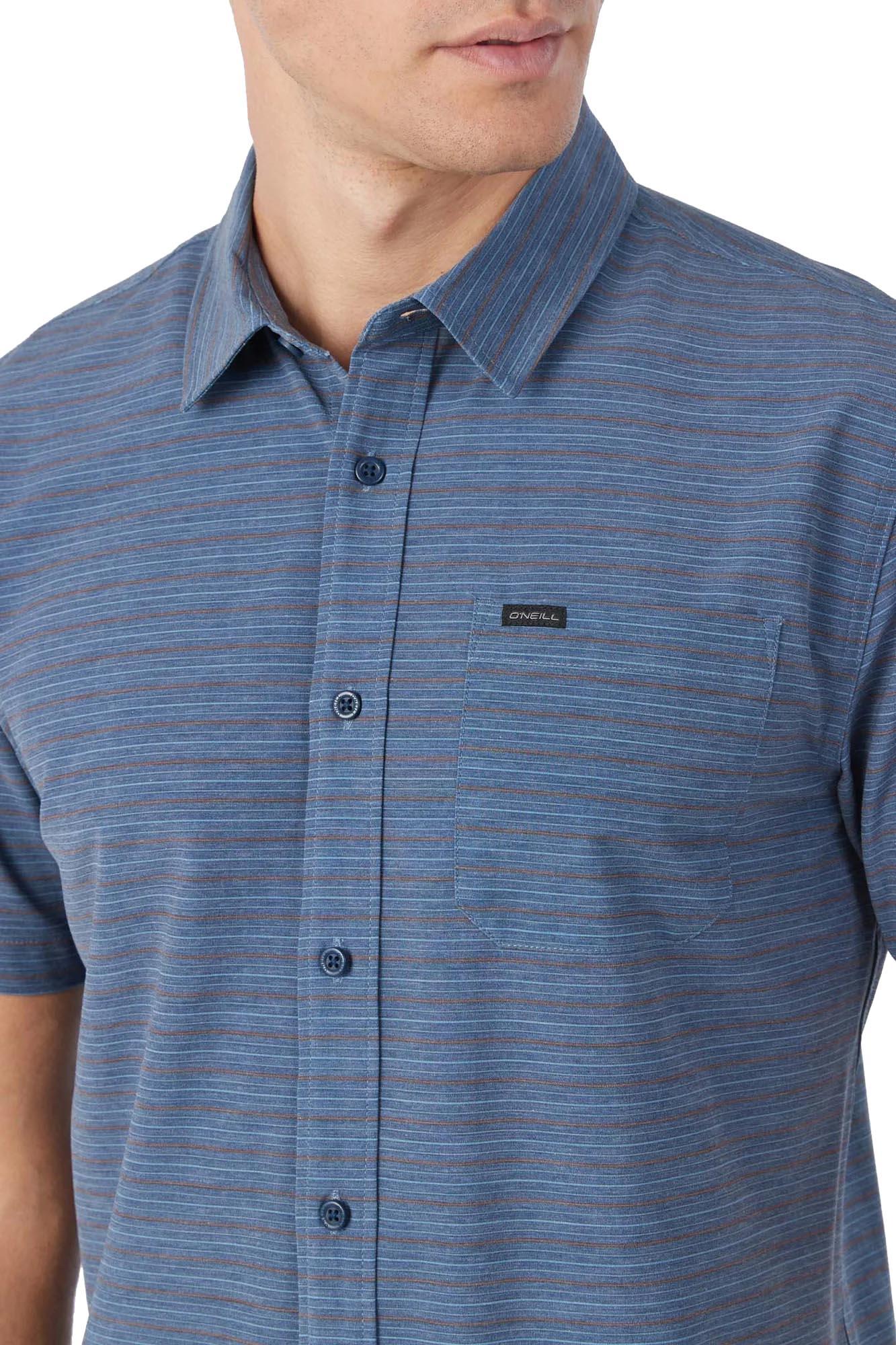 Product gallery image number 2 for product Trvlr Upf Traverse Stripe Woven Short Sleeve Shirt - Men’s