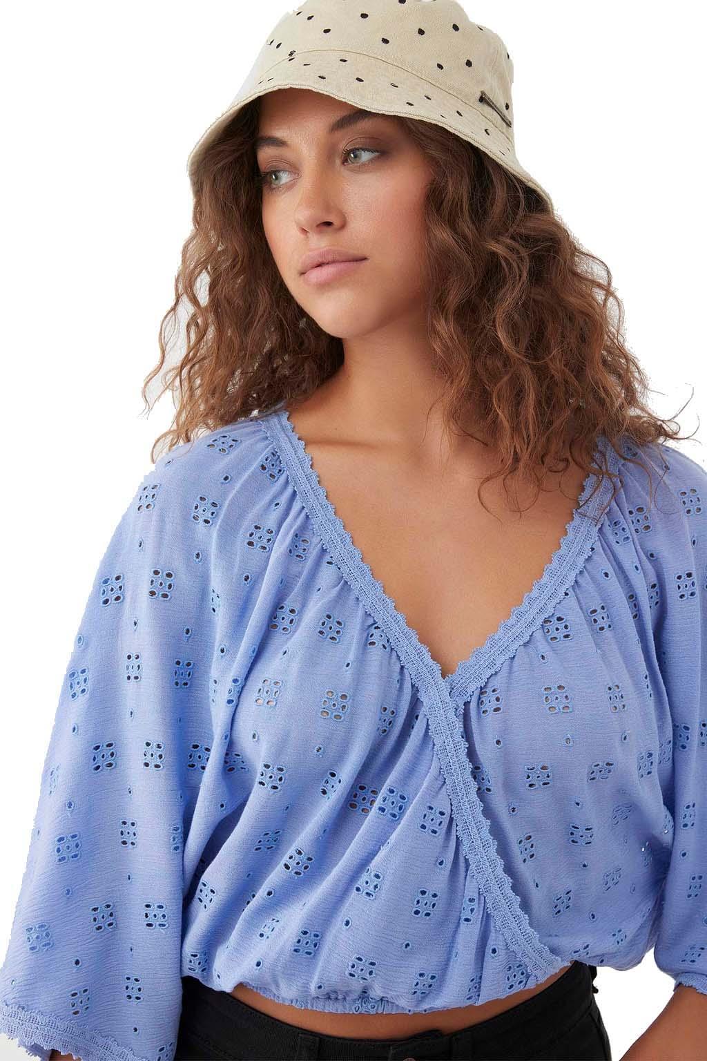 Product gallery image number 4 for product Inda Woven 3/4 Sleeve Top - Women's