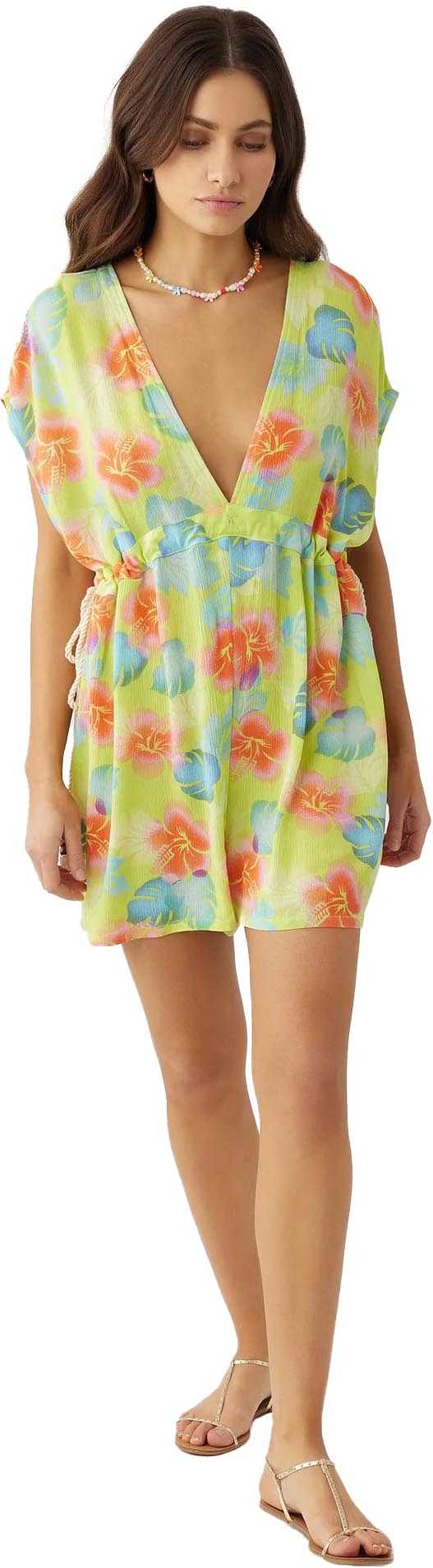 Image de produit pour Combi-short tissé à manches courtes Isadora - Femme