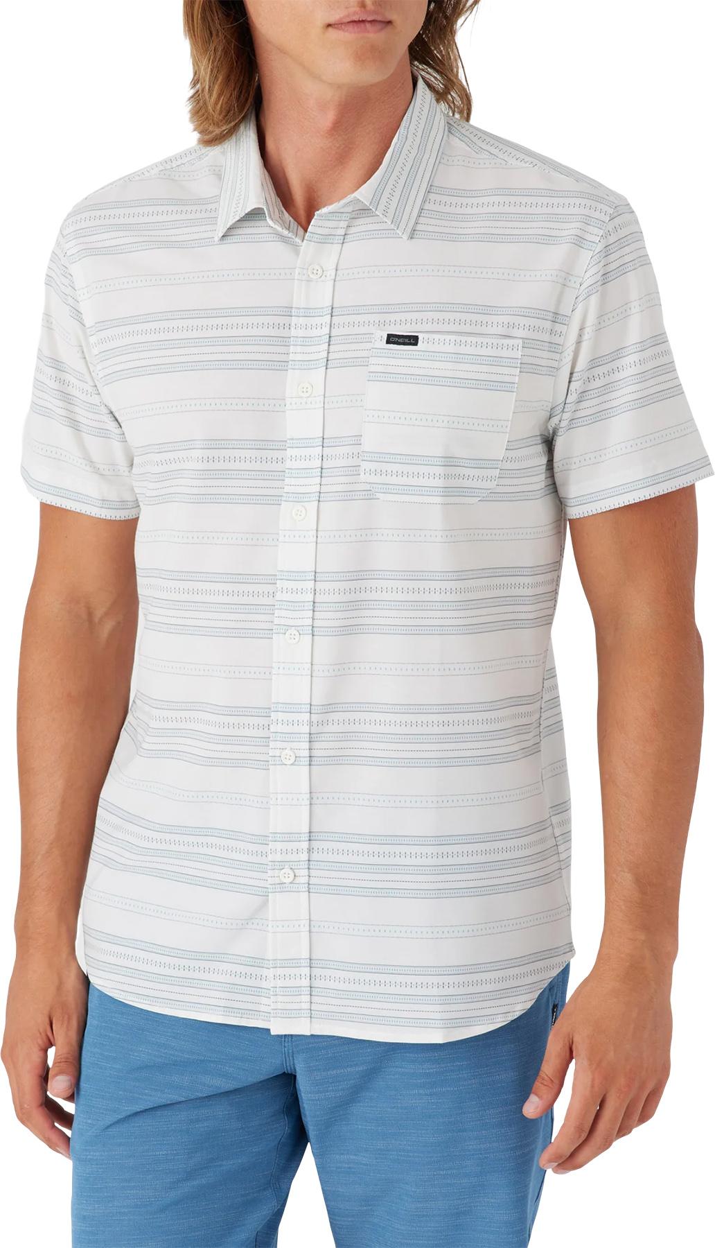 Product gallery image number 4 for product TRVLR UPF Traverse Stripe Short Sleeve Button-Up Shirt - Men's