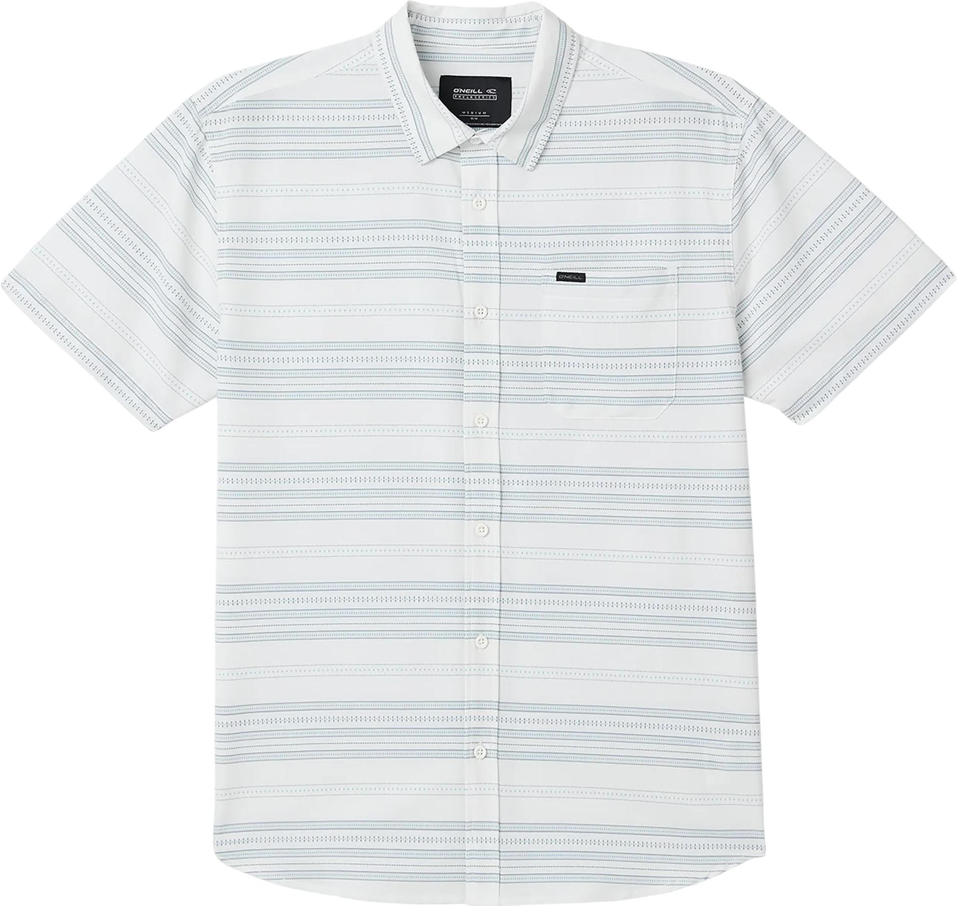 Product gallery image number 1 for product TRVLR UPF Traverse Stripe Short Sleeve Button-Up Shirt - Men's
