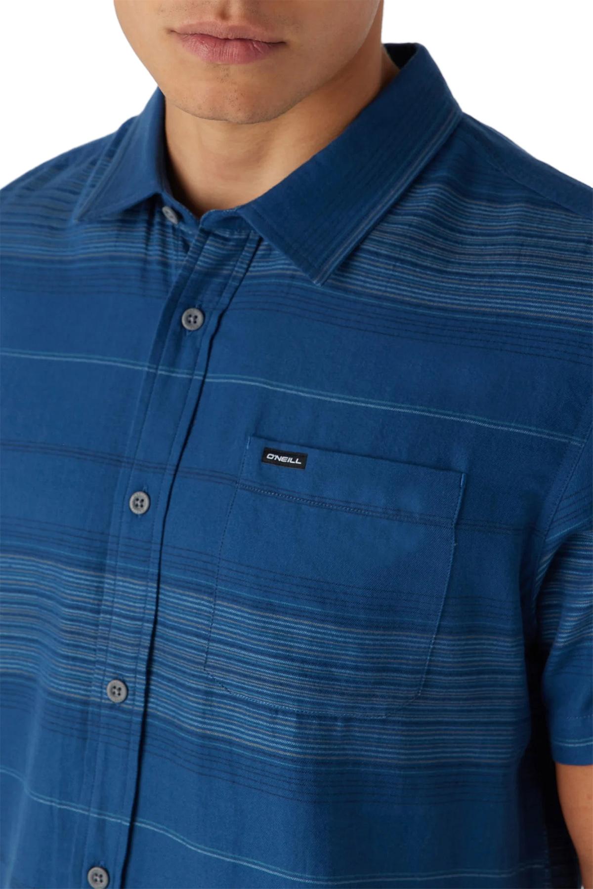Product gallery image number 3 for product Seafaring Stripe Button-Up Shirt - Men's