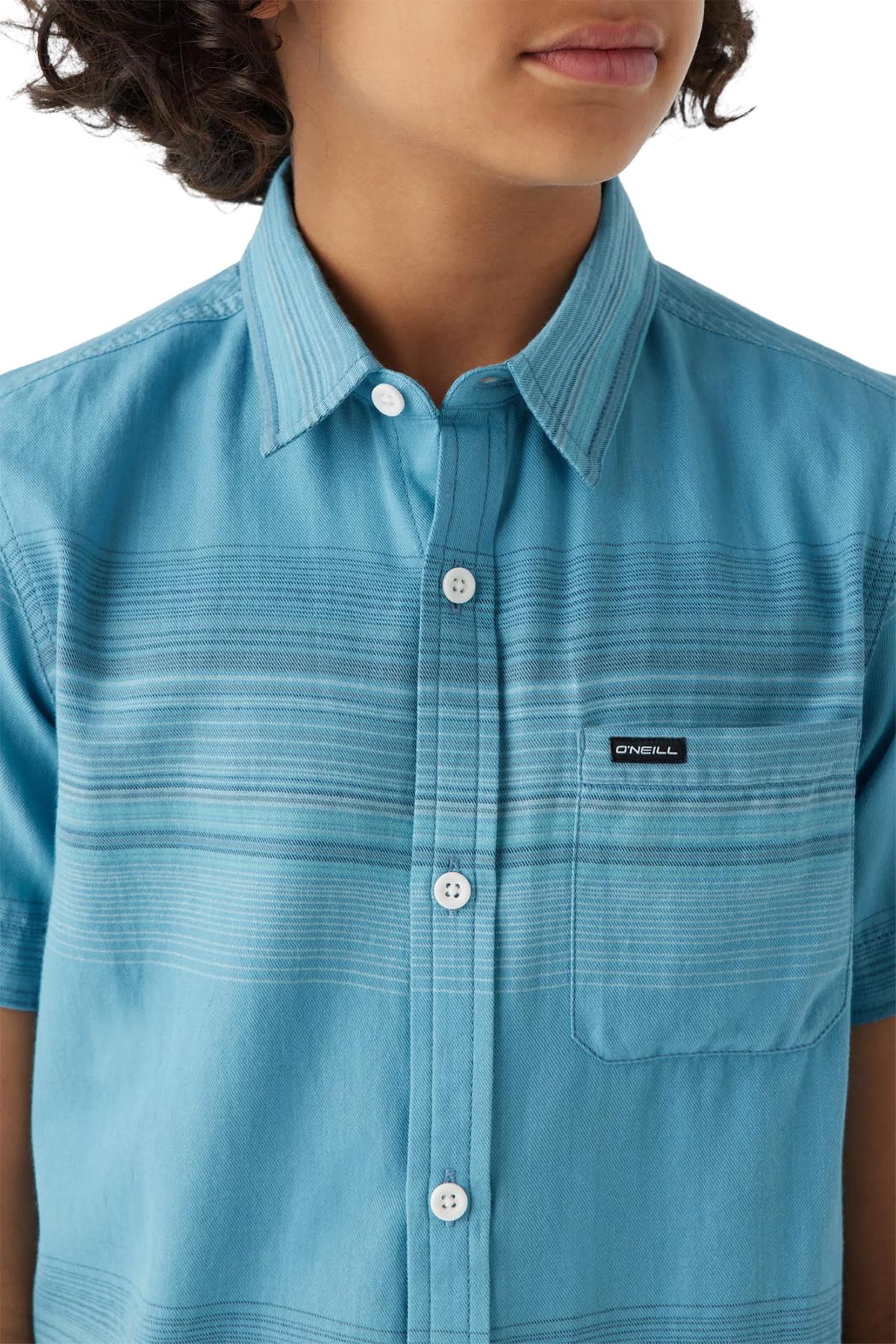 Product gallery image number 4 for product Seafaring Stripe Button-Up Shirt - Boys