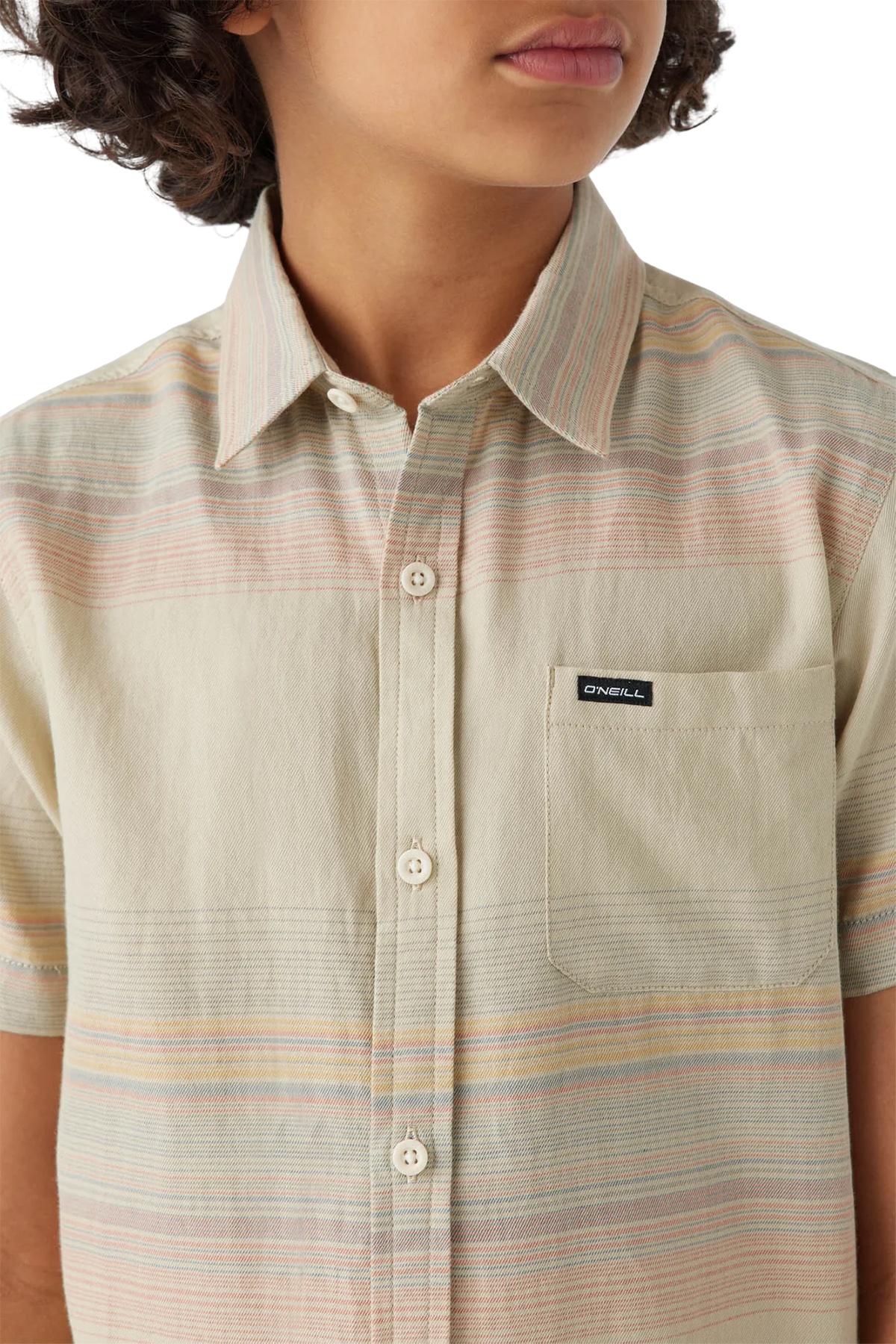 Product gallery image number 4 for product Seafaring Stripe Button-Up Shirt - Boys