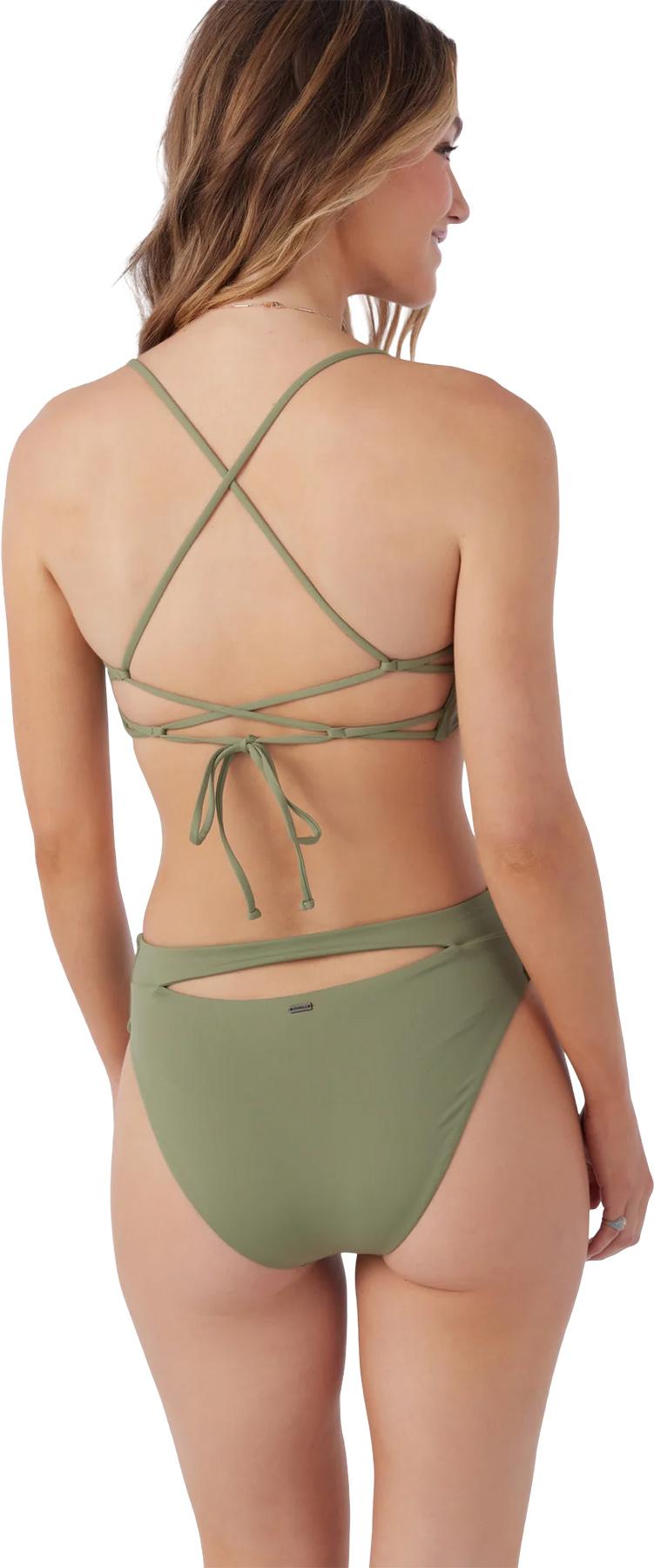 Numéro de l'image de la galerie de produits 2 pour le produit Bas de bikini uni taille haute Saltwater Solids Max - Femme