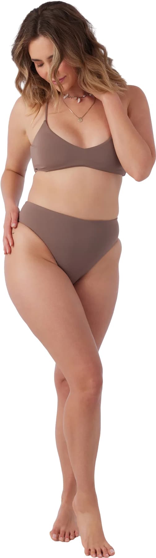 Product gallery image number 8 for product Saltwater Solids Max Solid High Rise Bikini Bottom - Women's