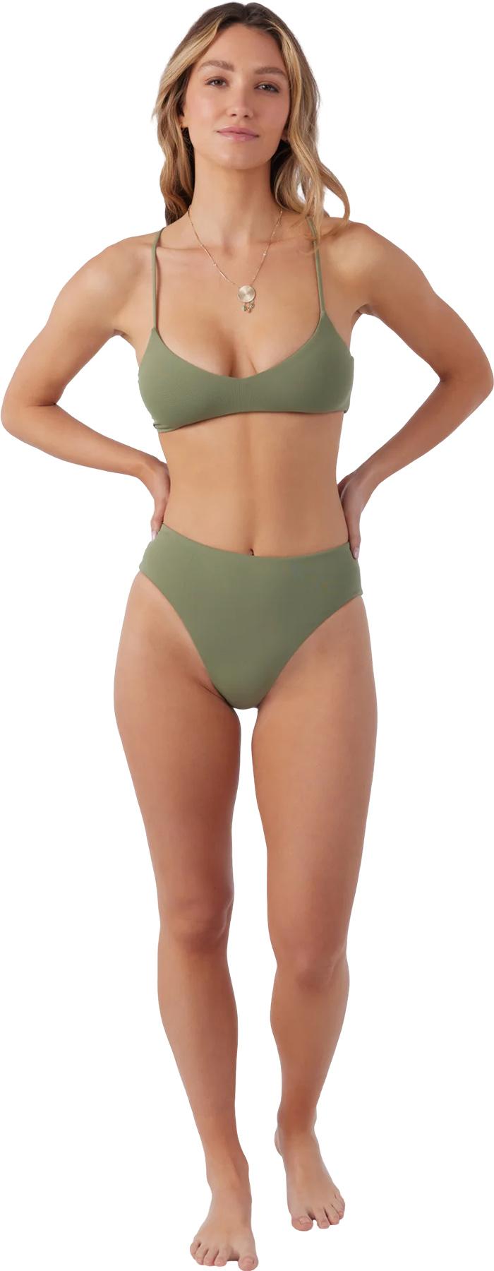 Numéro de l'image de la galerie de produits 6 pour le produit Bas de bikini uni taille haute Saltwater Solids Max - Femme