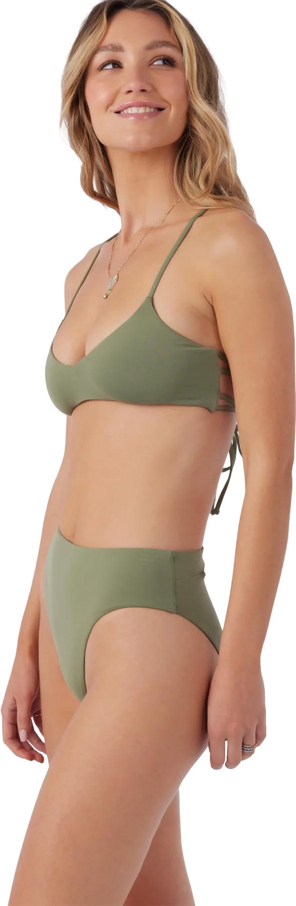 Numéro de l'image de la galerie de produits 7 pour le produit Bas de bikini uni taille haute Saltwater Solids Max - Femme
