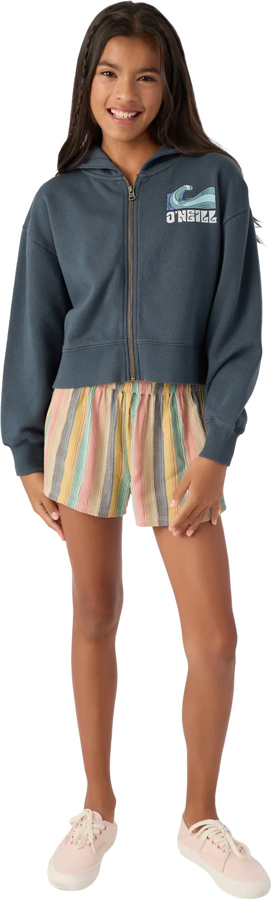 Product gallery image number 4 for product Darcie Zip-Up Hooded Sweatshirt - Girls