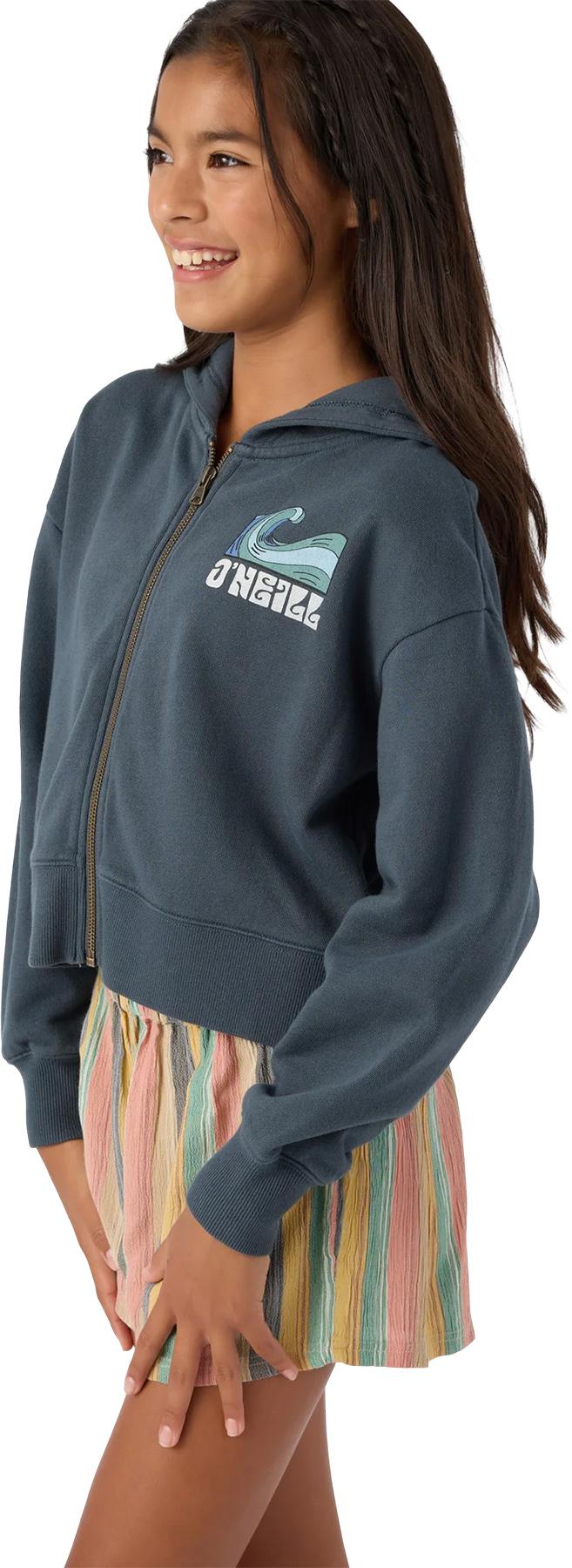 Product gallery image number 5 for product Darcie Zip-Up Hooded Sweatshirt - Girls