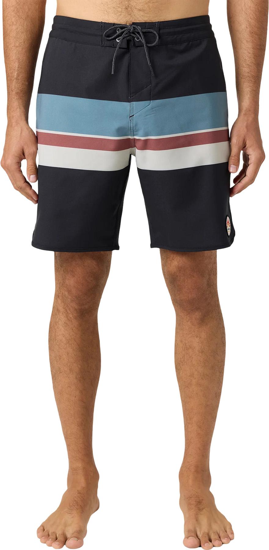 Product gallery image number 2 for product Cruzer Stripe Scallop Boardshorts 18" - Men's