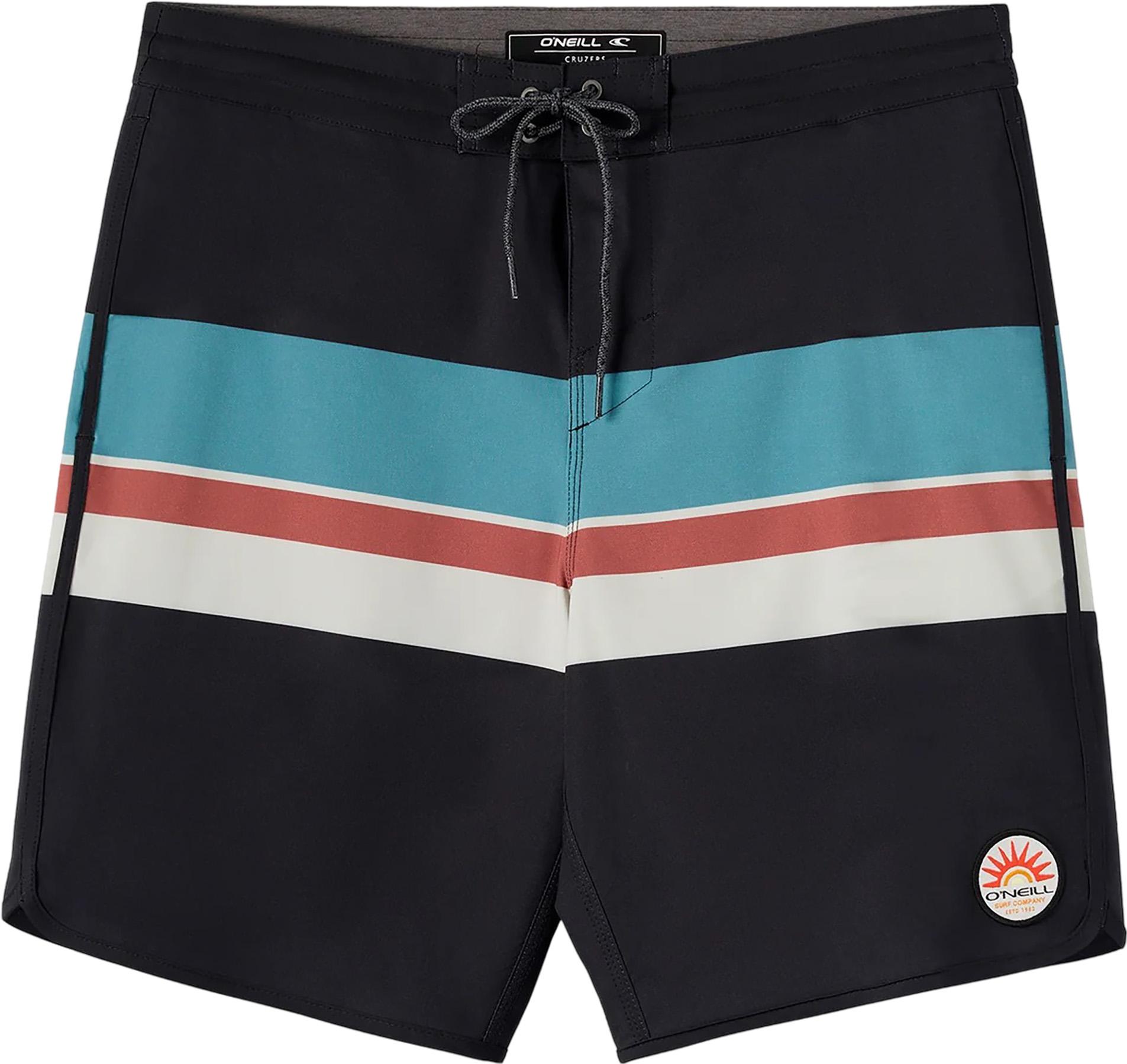 Product gallery image number 1 for product Cruzer Stripe Scallop Boardshorts 18" - Men's