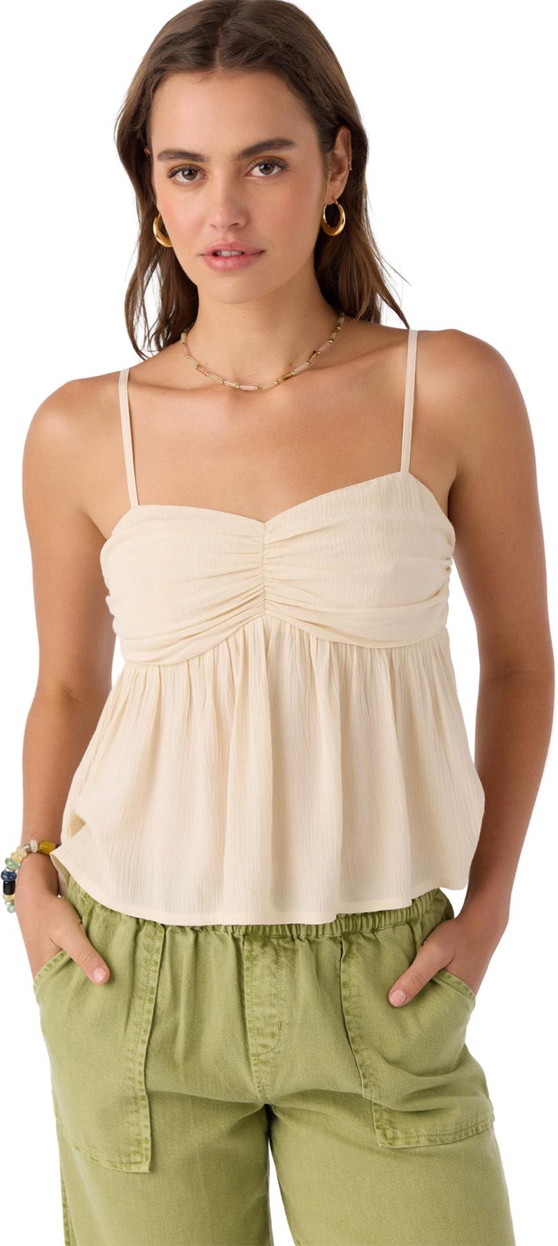 Product gallery image number 6 for product Reeta Solid Woven Tank Top - Women's