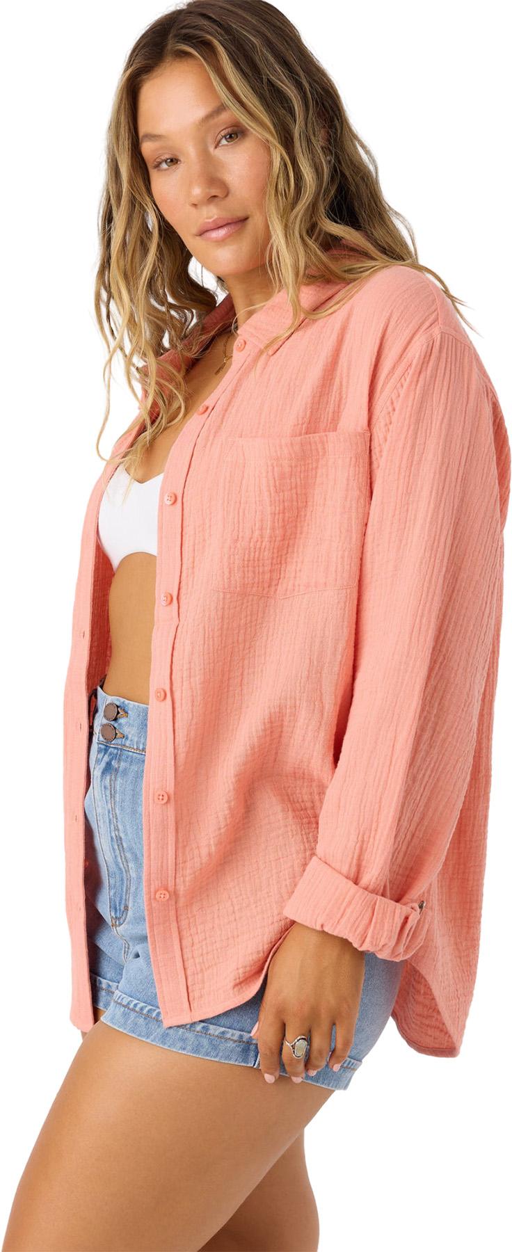 Product gallery image number 8 for product Leni Relaxed Fit Woven Long Sleeve Top - Women's