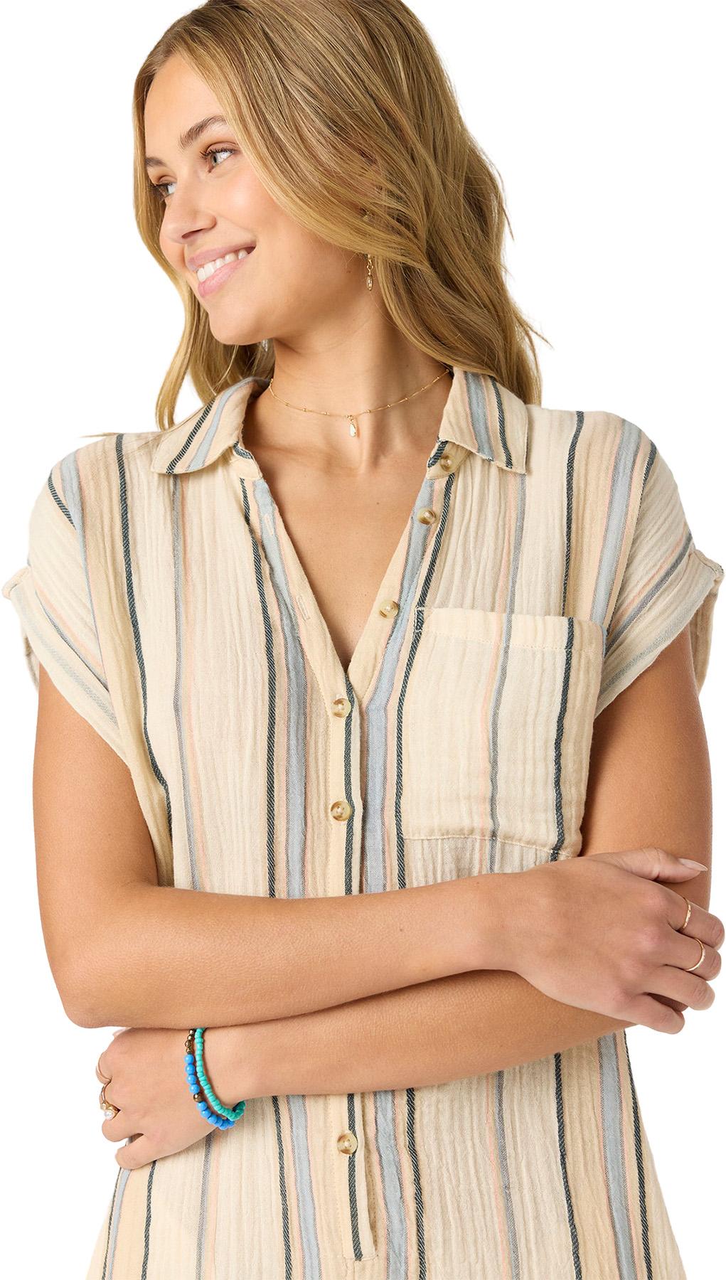 Product gallery image number 4 for product Kamilla Stripe Woven Romper - Women's