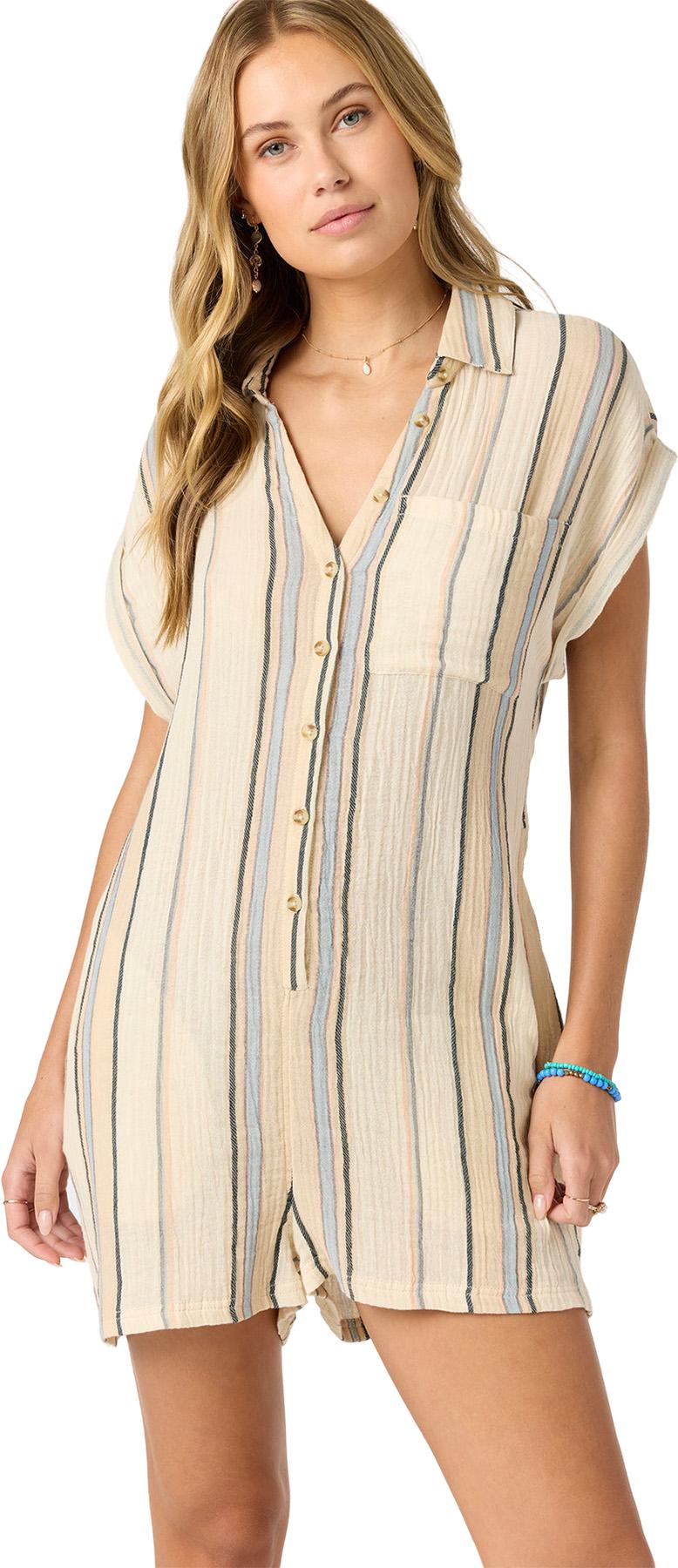 Product gallery image number 6 for product Kamilla Stripe Woven Romper - Women's