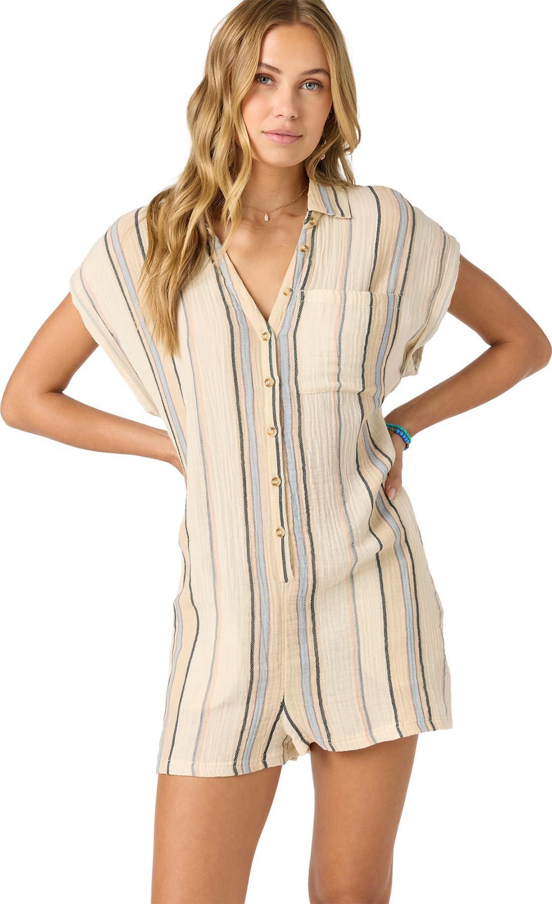 Product gallery image number 7 for product Kamilla Stripe Woven Romper - Women's