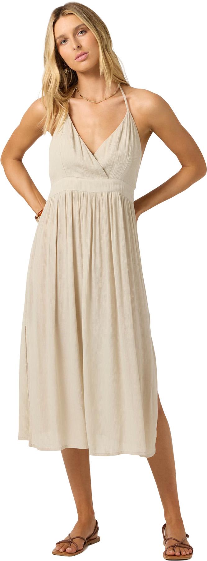Product gallery image number 3 for product Annalisa Solid Woven Midi Dress - Women's
