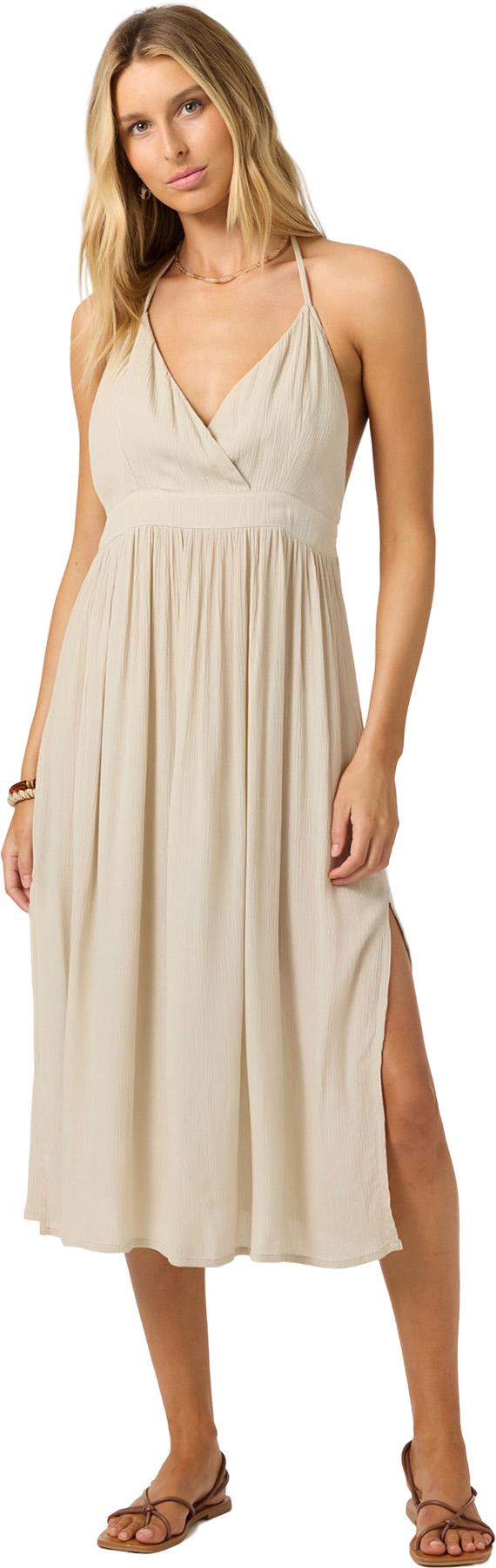 Product gallery image number 4 for product Annalisa Solid Woven Midi Dress - Women's