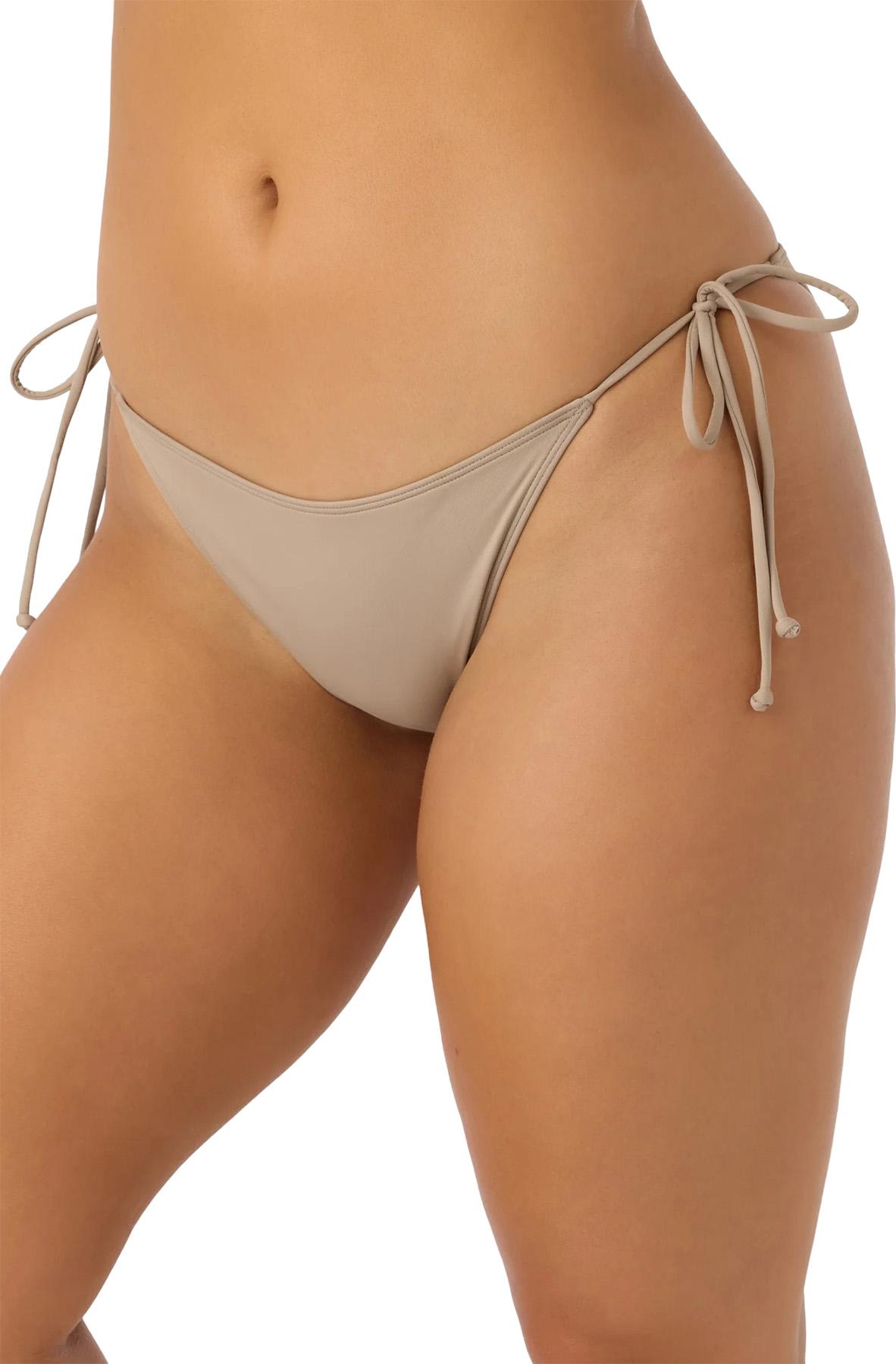 Numéro de l'image de la galerie de produits 4 pour le produit Bas de bikini à nouer sur les côtés Saltwater Solids Maracas - Femme