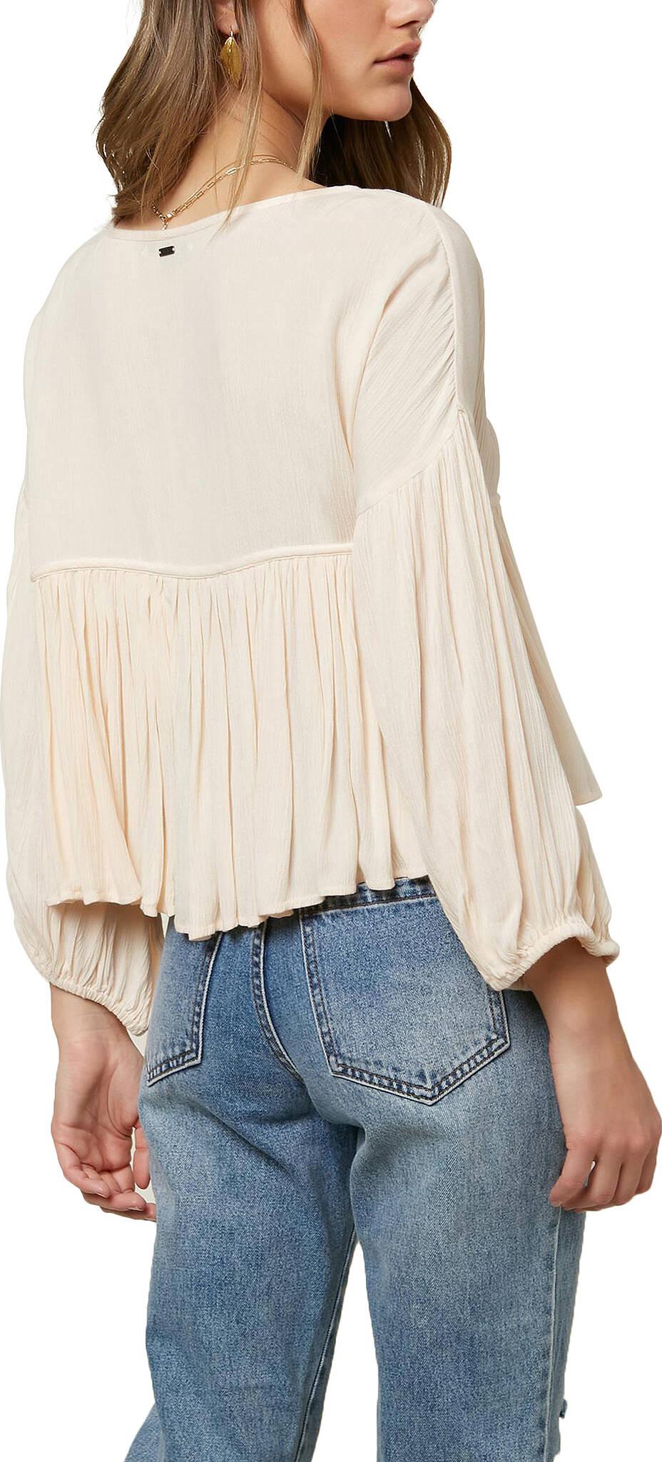 Product gallery image number 3 for product Haut tissé à manches longues Rosie - Femme
