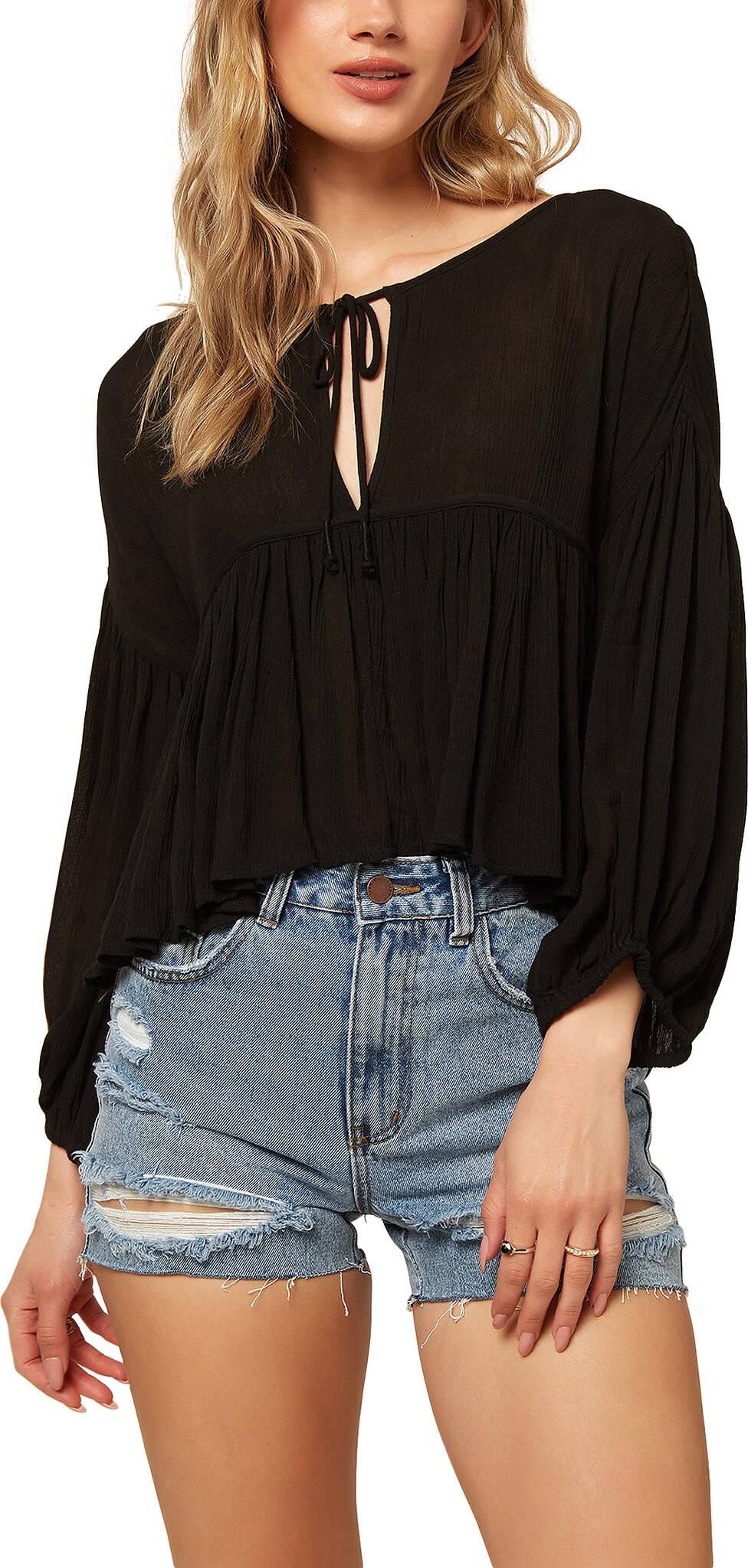 Product gallery image number 1 for product Rosie Long Sleeve Woven Top - Women's