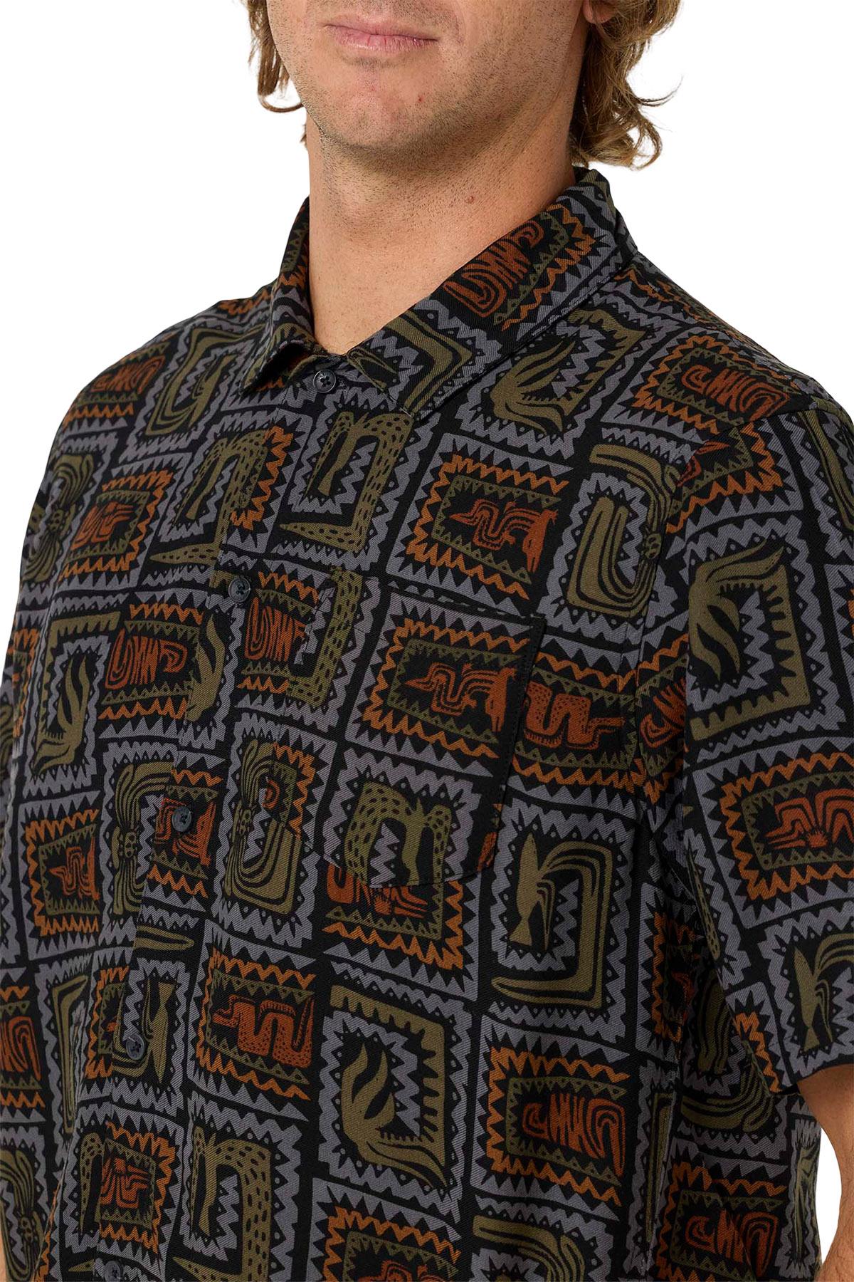 Product gallery image number 3 for product Relaxed Short Sleeve Woven Camp Shirt - Men's