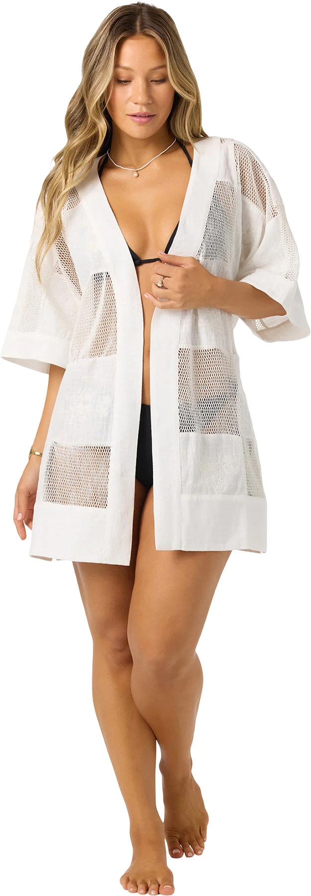Product gallery image number 3 for product Risa Solid Woven Cover-Up Beach Robe - Women's
