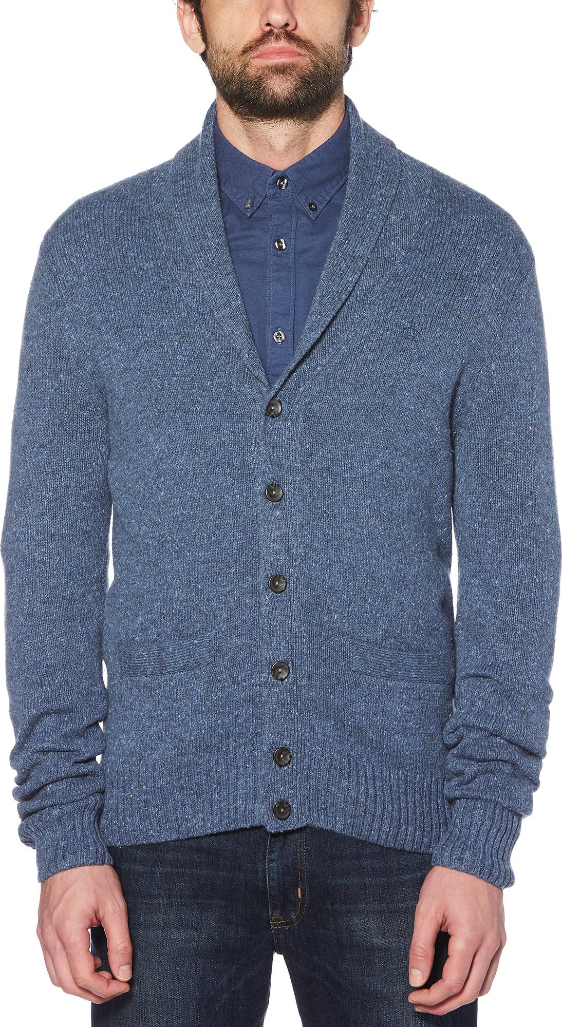 Product gallery image number 1 for product 5GG Shawl Collar Long Sleeve Cardigan Sweater - Men's