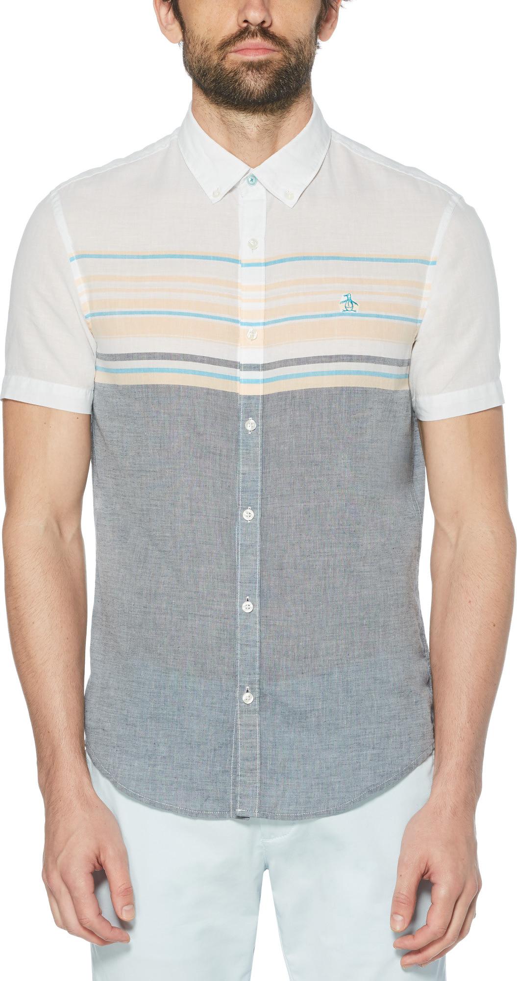 Product gallery image number 1 for product Engineered Stripe linen Blend Shirt - Men's