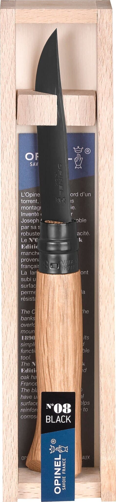 Product gallery image number 2 for product N°08 Chêne Black Edition manche en chêne et lame en acier noire