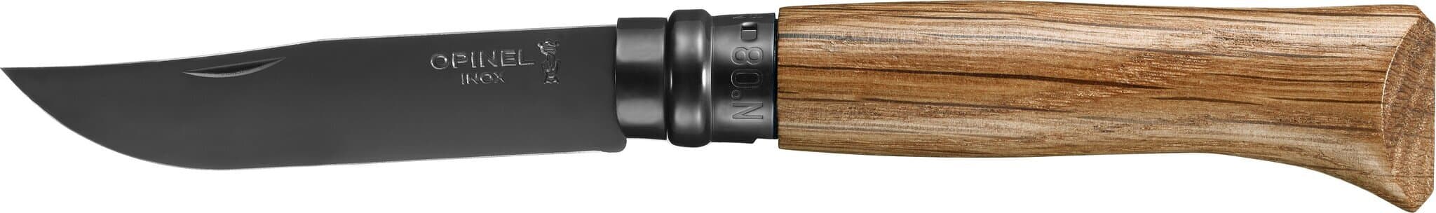Product image for N°08 Chêne Black Edition manche en chêne et lame en acier noire
