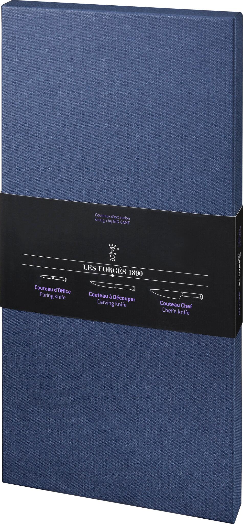 Product gallery image number 2 for product Les Forgés 1890 Trio Box Knives Set