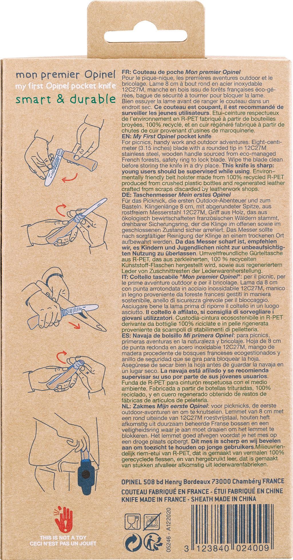 Product gallery image number 3 for product My First Opinel Knife & Belt Holster