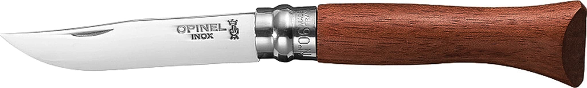 Image de produit pour Couteau en acier inoxydable poli Padouk No.06