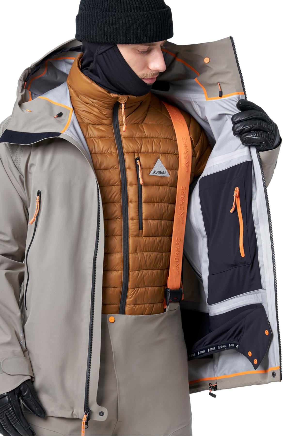 Product gallery image number 4 for product Manteau léger 3 couches MTN-X Glacier - Homme