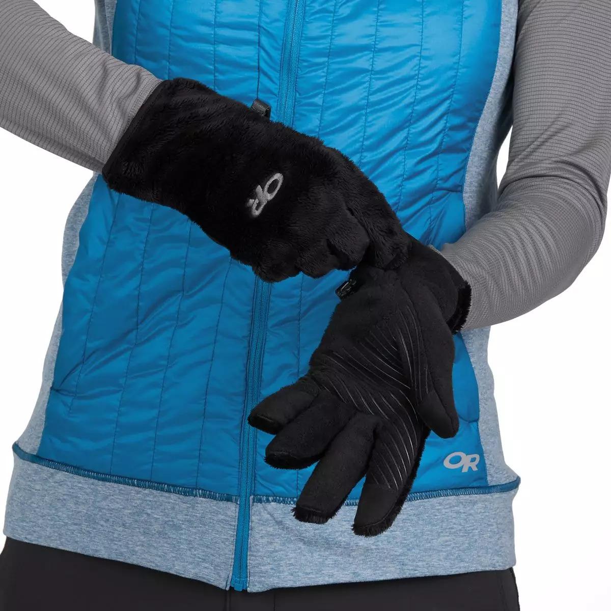 Product gallery image number 2 for product Fuzzy Sensor Gloves - Women's