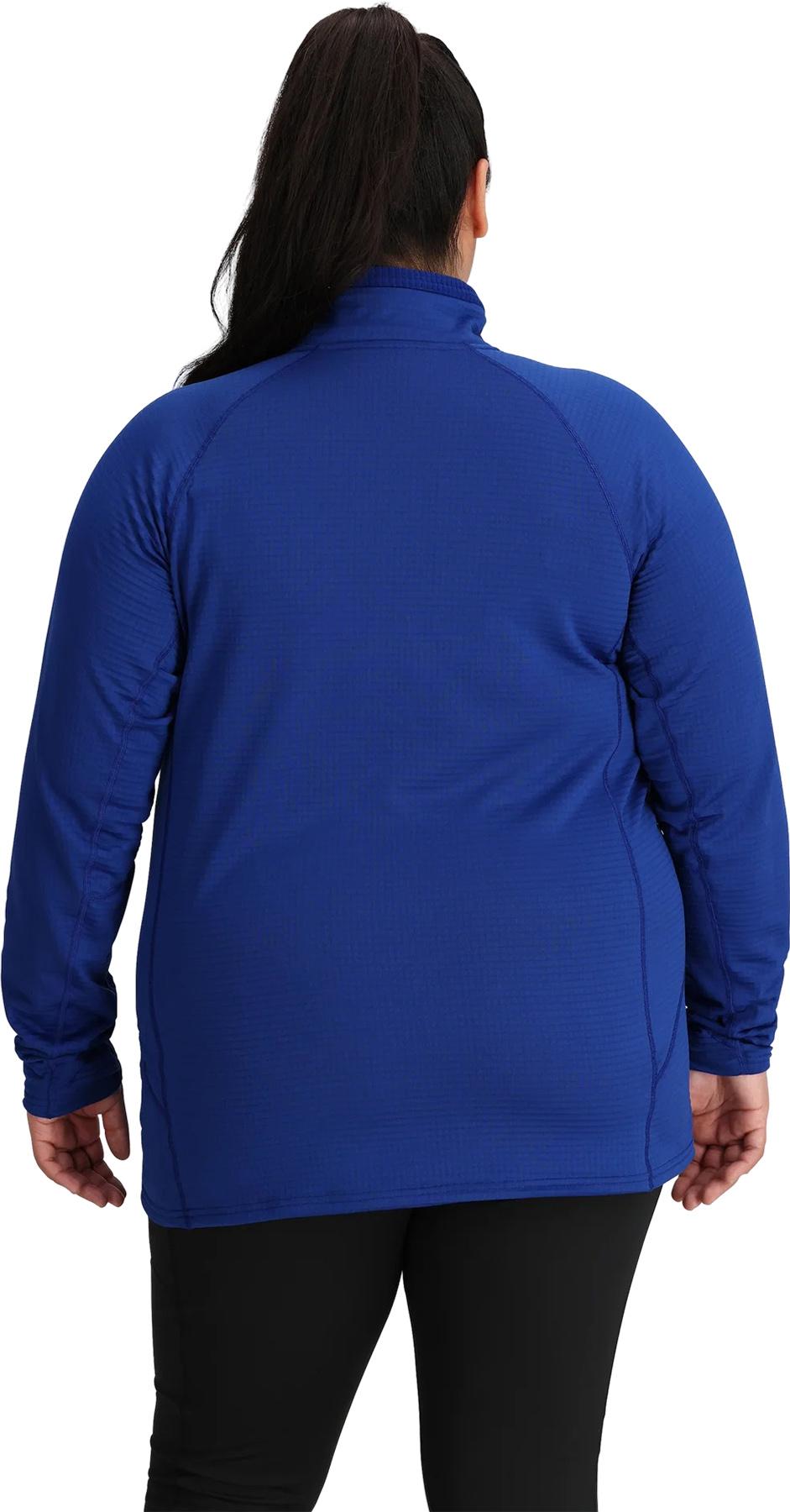 Numéro de l'image de la galerie de produits 2 pour le produit Chandail en molleton à demi-glissière Vigor Grid - Grande taille - Femme