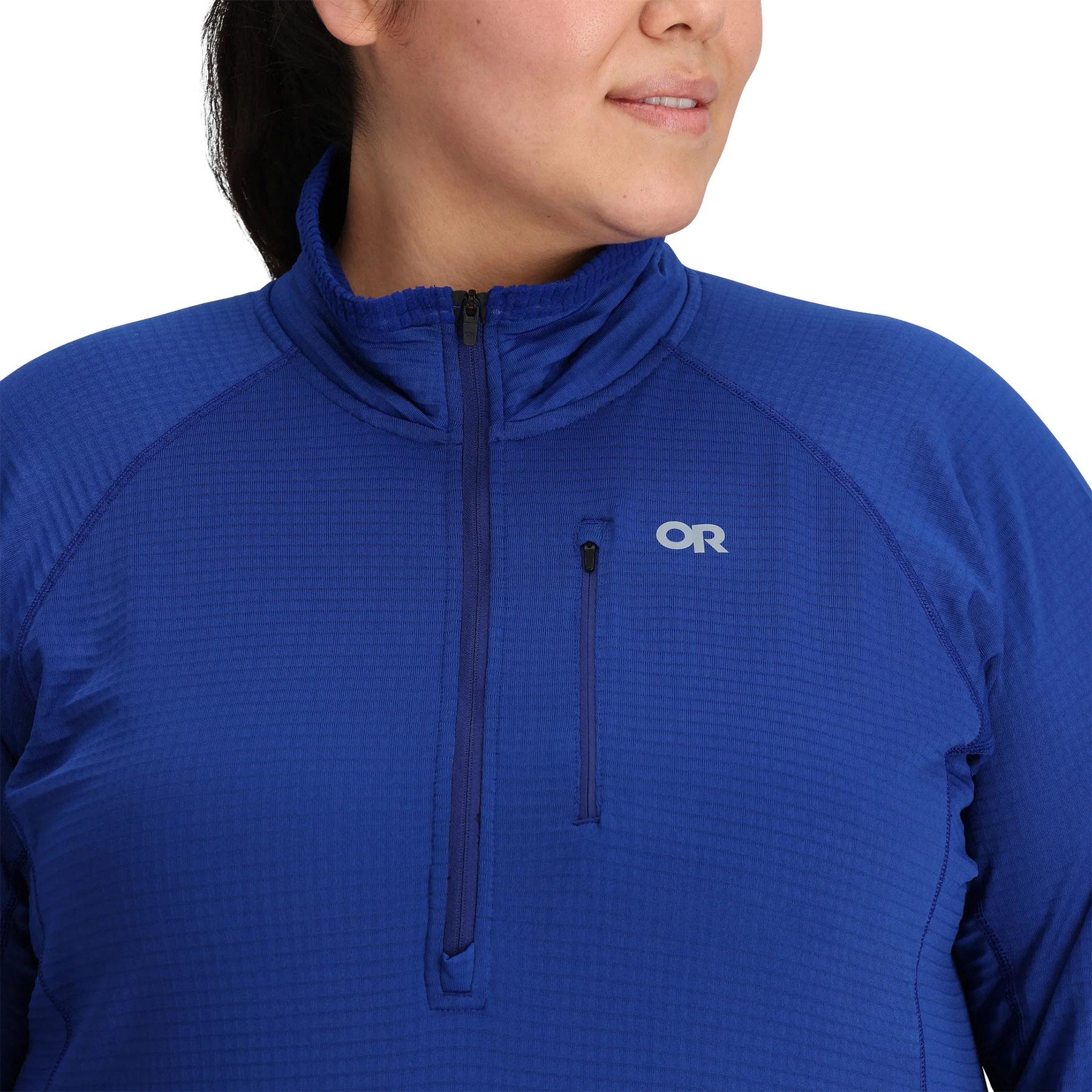 Numéro de l'image de la galerie de produits 3 pour le produit Chandail en molleton à demi-glissière Vigor Grid - Grande taille - Femme