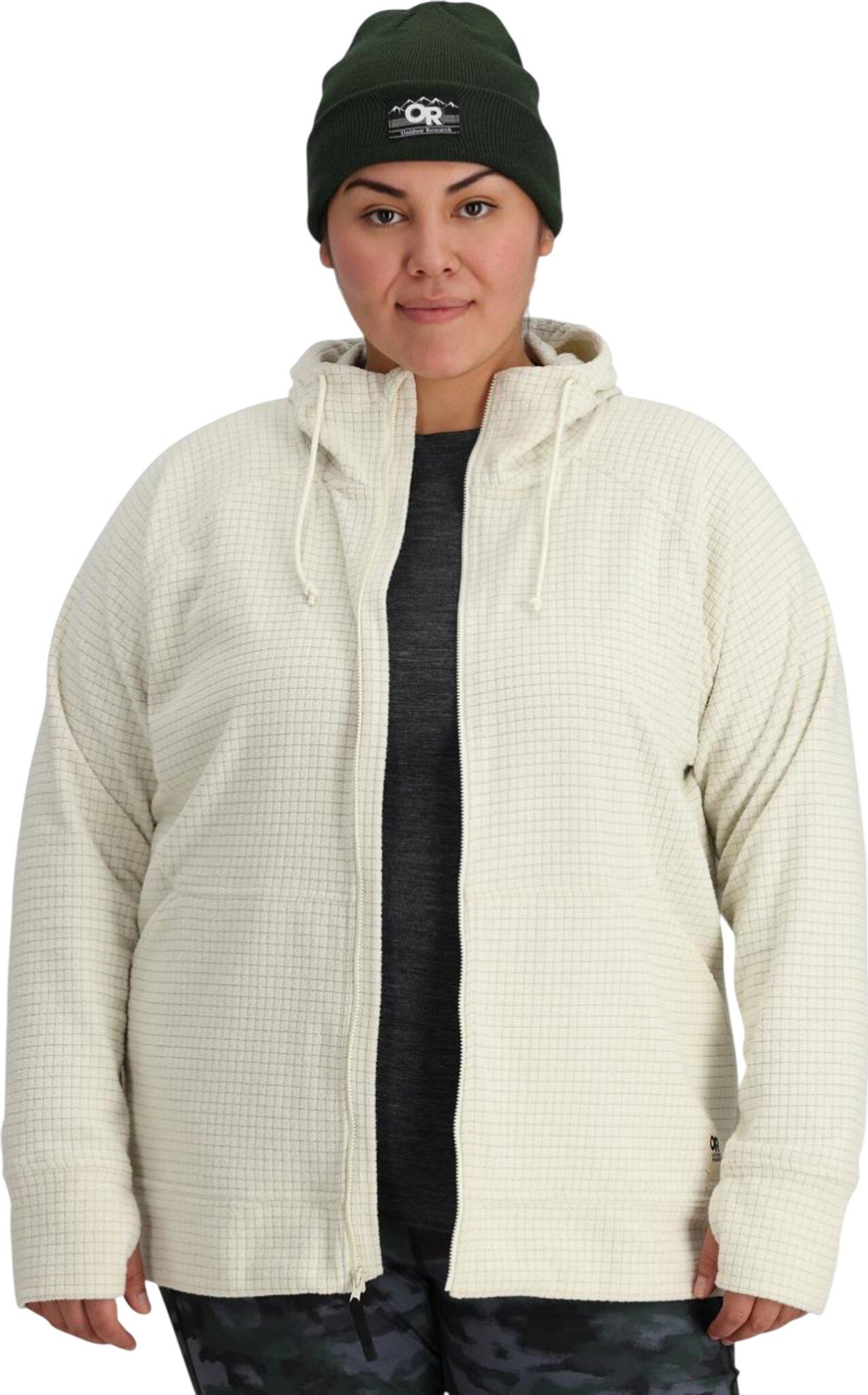 Numéro de l'image de la galerie de produits 3 pour le produit Chandail à capuchon à glissière pleine longueur en molleton Mega Trail Mix - Grande taille - Femme